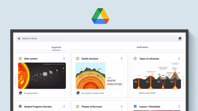 Google ドライブにアクセス。