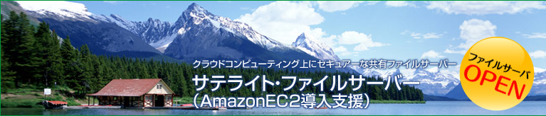 クラウドコンピューティング上にセキュアーな共有ファイルサーバー サテライトフィルサーバー(AmazonEC2導入支援)